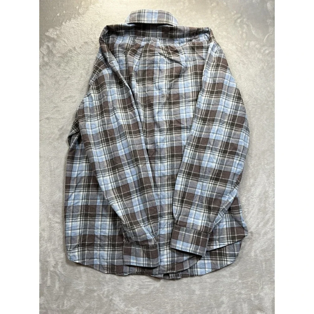 Brooks Brothers Regent Flannel Shirt Plaid Button Down Long Sleeve XL